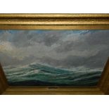 Georges Bousquet (French, 1904-1976), a seascape study of waves, oil on canvas, signed lower right.