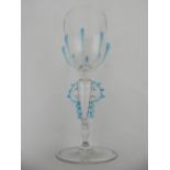 An German Ehrenfeld glass goblet, c.