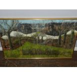 20th century British school, a landscape study, oil on board, signed and dated 1968 lower right,