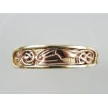 A gentleman's 9ct Welsh gold wedding band designed by Clogau,