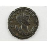 **WITHDRAWN** A Roman coin, Severina Wife Aurelian AE Antoninus, CONCORD MILITVM. Antoninus.