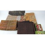 A quantity of 19th century and earlier fabric scraps,