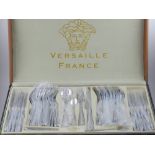 A 'Versailles, France' canteen of white metal flatware.