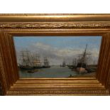 Early 20th century Continental School, a maritime study, oil on canvas, signed lower left 'Den