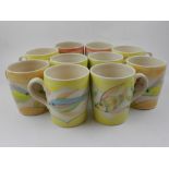 Kate Baxter pottery mugs, various colours.