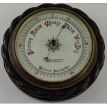 An early 20th century aneroid barometer by Broadhurst and Clarkson,