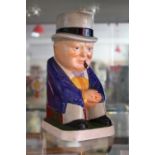 A Copeland Spode pottery Winston Churchill character jug,