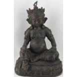 A bronze figure of Buddha, H. 25cm.