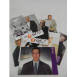 A collection of ten signed BBC Two postcards, to include Terry Wogan and Chris Evans.