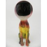 Finn Stone (Contemporary British), 'Cyber Dog', resin sculpture, signed and dated in pen to base,