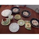 A collection of Carlton, Minton and Paragon ware.