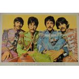 Beatles' Fan Club Poster for Sgt. Pepper's Lonely Hearts Club Band, mounted on board, 51cm x 76cm.