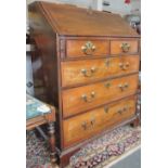 A George III mahogany bureau,