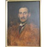 Attributed to Sir John Lavery, Portrait of a Gentleman, oil on board.