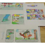 John Richardson, original illustrations for Budgie the Helicopter,