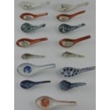 A 19th century 'Desaru' shipwrecked cargo Chinese blue and white spoon,