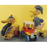 A Chad Valley Donald Duck walk along toy, H.