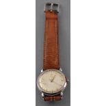 A gentlemans Omega stainless steel wristwatch, circa 1950,