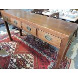An oriental hardwood altar type side table,