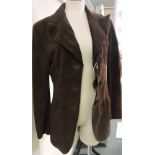 Dolce & Gabbana ladies brown suede jacket.