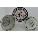 A mid 19th century Derby Imari palette plate,