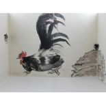 A Chinese watercolour sketchbook of chickens.