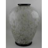 A large 20th century studio glass vase, of ovoid form.