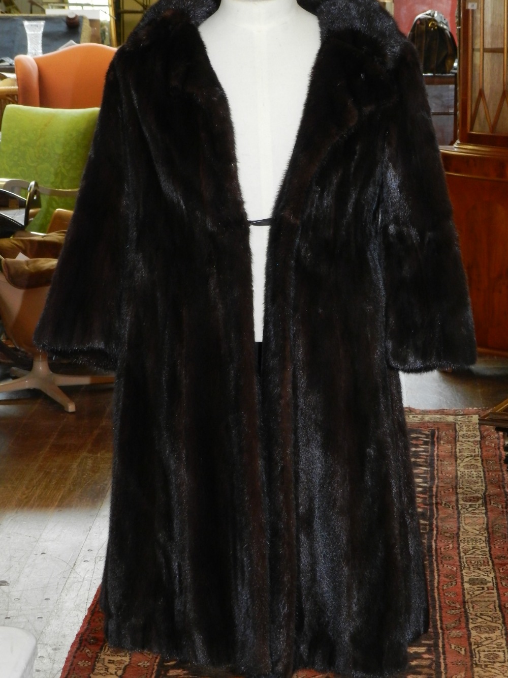 Hector Hunter, London. ladies brown mink fur coat, size approx.