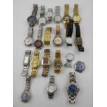 A collection of gentlemen's wrist watches.