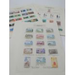 A collection of stamps of Gibraltar.