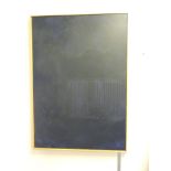 Andrew Taylor's Croft Design Studio, Blue Textured Panel,  oil on board, 105 x 73cm.