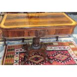 A Georgian rosewood card table.