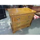 A pair of American Henredon furniture crossbanded walnut chests,