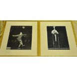 A pair of mid 20th century Barnum & Bailey promotional ring-side black and white photographs,