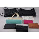 A quantity of ladies bags and purses, including a Van-Dal clutch bag,