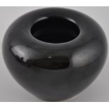 A Chinese black glazed Waterpot, H7cm.