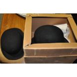 An early 20th Century Woodrow bowler hat and original box and another