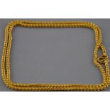 A 22ct yellow gold box link chain, total: 45.