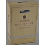 A boxed 70cl bottle of Martell XO supreme cognac