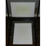 After Henri Matisse, Jeune FilleArrageant les Chveux, lithograph, 40 x 28, together with another, (