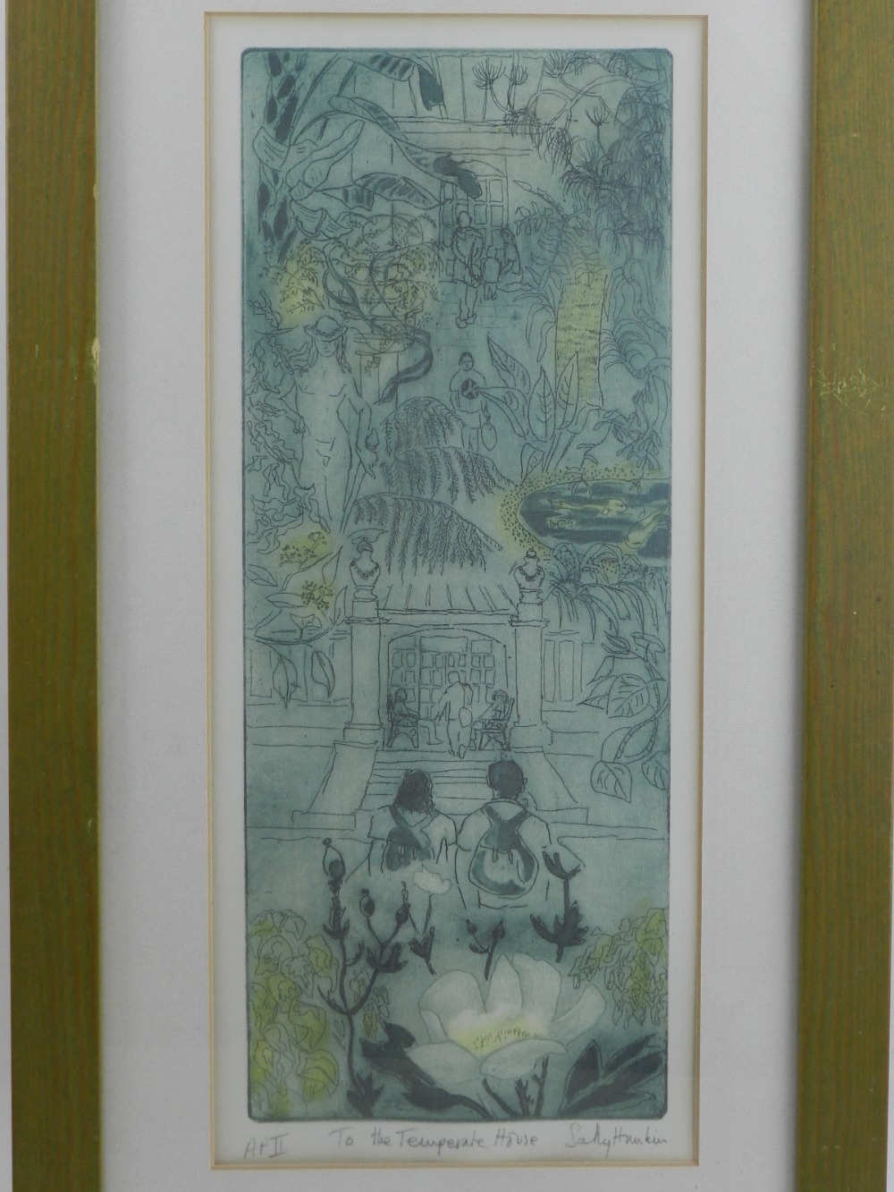 Salley Hankin, To the Temperate House, Kew, lithograph, signed and titled in pencil, 40 x 16cm, (2) - Image 2 of 3