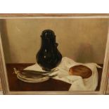 Rose-Marie Stuckert-Schnorren Berg (German, b.1926). A still life study, oil on canvas, signed lower