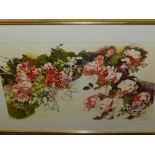 Susan Show (20th century British school), a floral study, watercolour, signed lower right. H.43cm