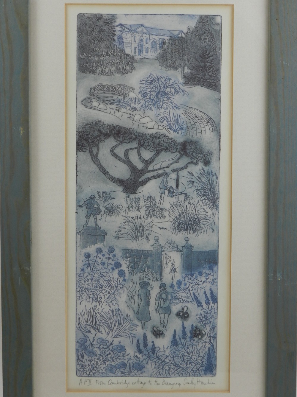 Salley Hankin, To the Temperate House, Kew, lithograph, signed and titled in pencil, 40 x 16cm, (2) - Image 3 of 3