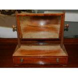 An Edwardian mahogany swing framed dressing table mirror, fitted drawer. L: 45cm W: 20cm H: 48cm