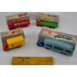 Four boxed Dinky Toys die cast vehicles comprising 982 Pullmore Car Transporter,