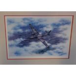 John Seerey-Lester, fine art guild print, Vicar's Wellington bomber, signed in pencil,