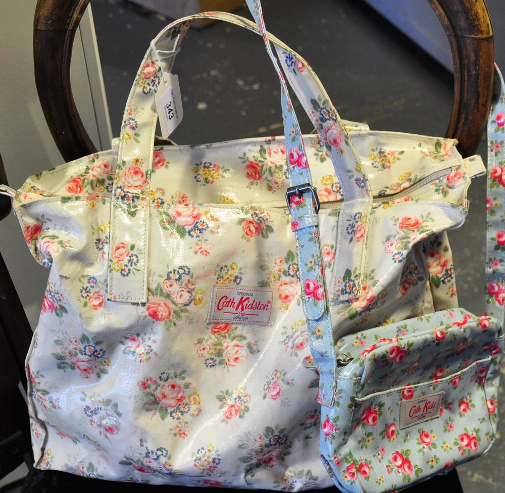 A Cath Kidston bag together with a smaller Cath Kidston bag
