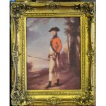 A large gilt framed picture of a gentleman