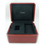 A Cartier watch box. L: 24cm W: 19cm H: 12.5cm